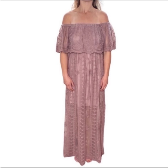 WISHLIST Lace Maxi Dress S - Picture 5 of 9